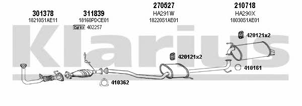 Klarius 420225E Exhaust system 420225E