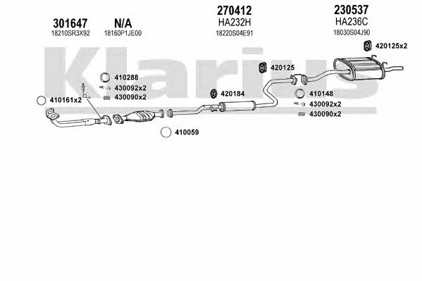  420254E Exhaust system 420254E