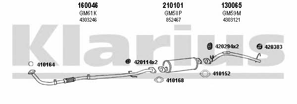 Klarius 390431E Exhaust system 390431E