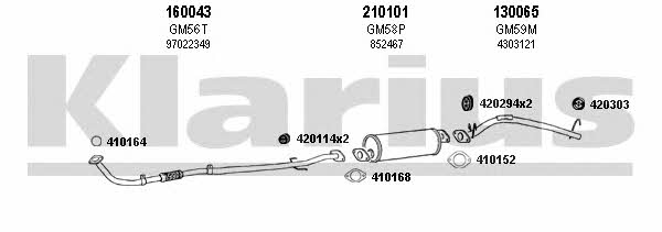 Klarius 390432E Exhaust system 390432E