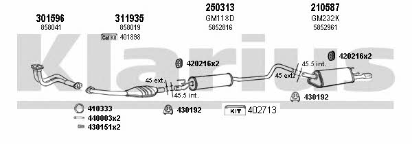  390502E Exhaust system 390502E