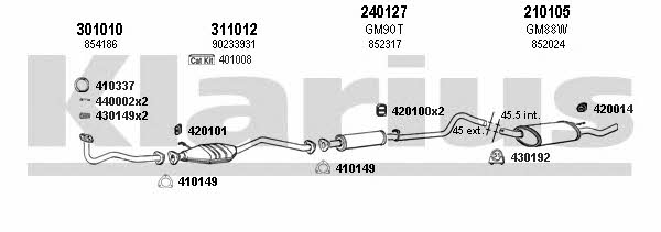  390570E Exhaust system 390570E