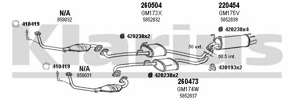  390663E Exhaust system 390663E