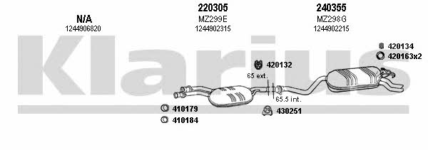  600532E Exhaust system 600532E