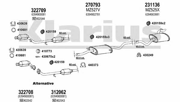  600691E Exhaust system 600691E