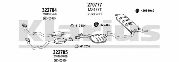 Klarius 600788E Exhaust system 600788E