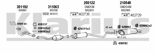  390914E Exhaust system 390914E