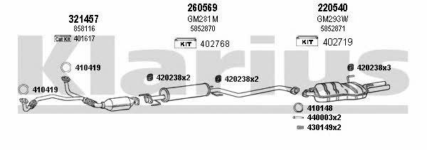  390951E Exhaust system 390951E
