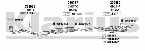  391099E Exhaust system 391099E