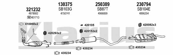  750127E Exhaust system 750127E