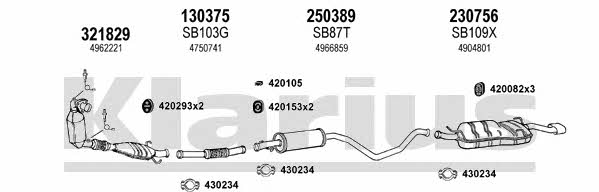  750135E Exhaust system 750135E