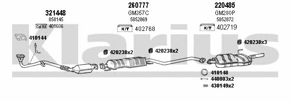  391104E Exhaust system 391104E