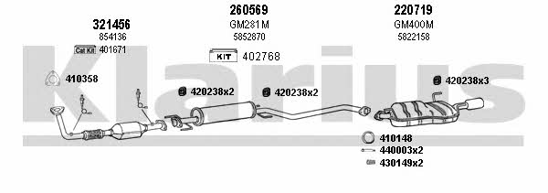  391171E Exhaust system 391171E