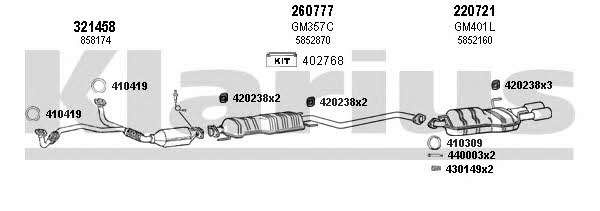  391177E Exhaust system 391177E