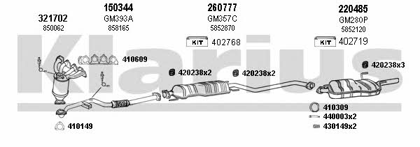 391185E Exhaust system 391185E