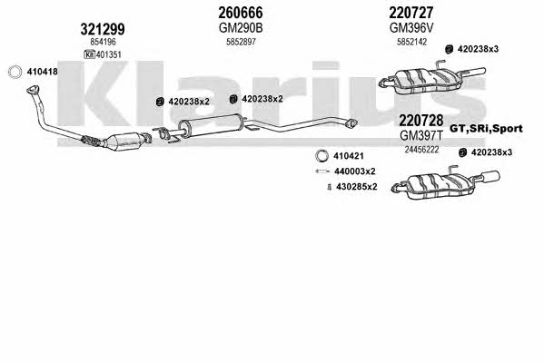  391202E Exhaust system 391202E