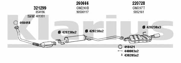  391203E Exhaust system 391203E