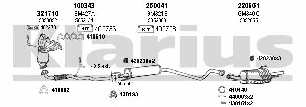  391219E Exhaust system 391219E