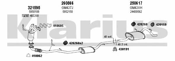  391255E Exhaust system 391255E