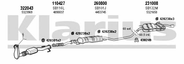  750176E Exhaust system 750176E