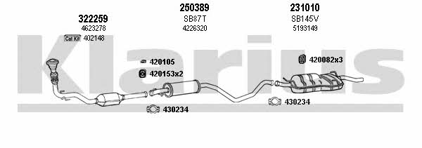  750210E Exhaust system 750210E