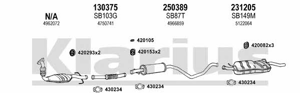 Klarius 750230E Exhaust system 750230E