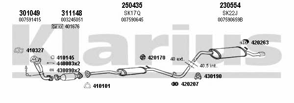 Klarius 780010E Exhaust system 780010E