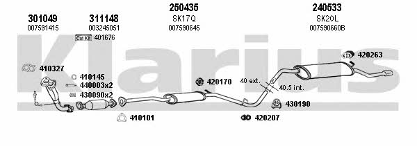  780011E Exhaust system 780011E