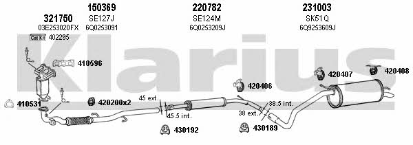  780072E Exhaust system 780072E