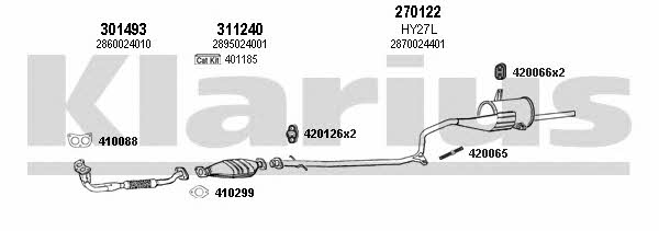 Klarius 450019E Exhaust system 450019E