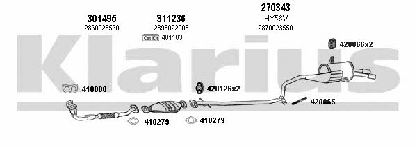  450026E Exhaust system 450026E