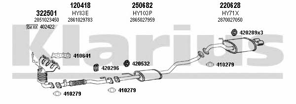 Klarius 450078E Exhaust system 450078E