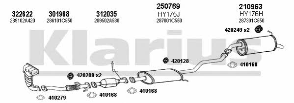 Klarius 450155E Exhaust system 450155E