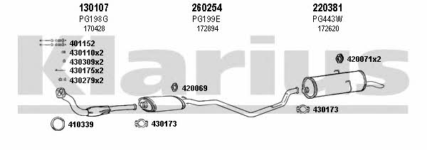  630104E Exhaust system 630104E