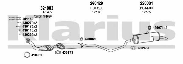  630237E Exhaust system 630237E