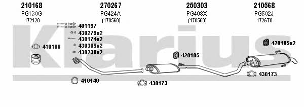 Klarius 630315E Exhaust system 630315E