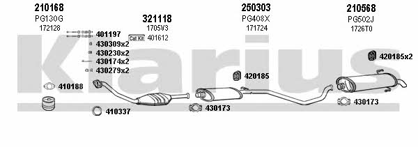 Klarius 630316E Exhaust system 630316E