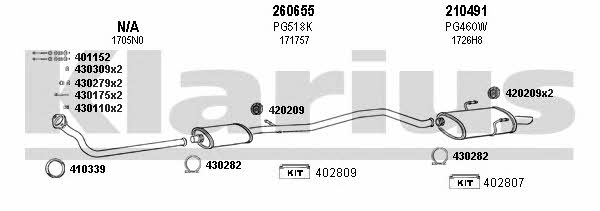  630354E Exhaust system 630354E