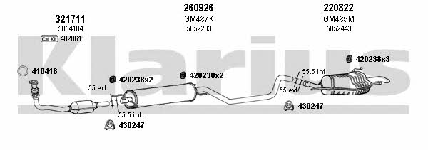  391318E Exhaust system 391318E