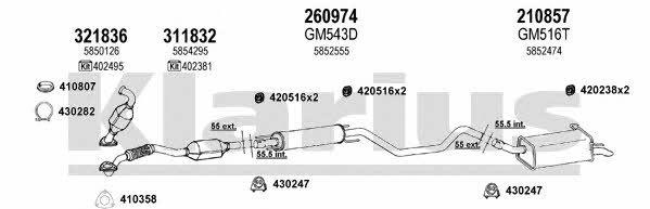  391414E Exhaust system 391414E