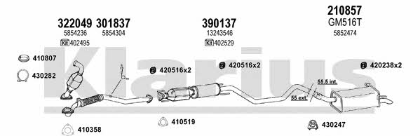  391417E Exhaust system 391417E