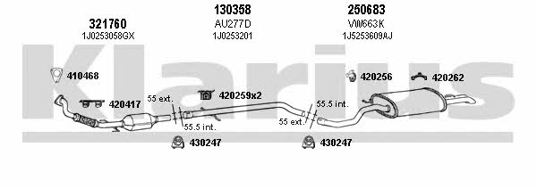 Klarius 780103E Exhaust system 780103E