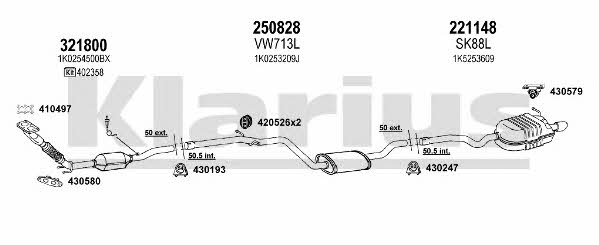 Klarius 780177E Exhaust system 780177E