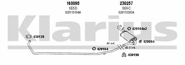 Klarius 790005E Exhaust system 790005E