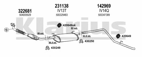  470024E Exhaust system 470024E