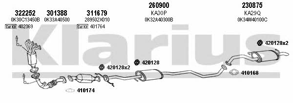 Klarius 500013E Exhaust system 500013E