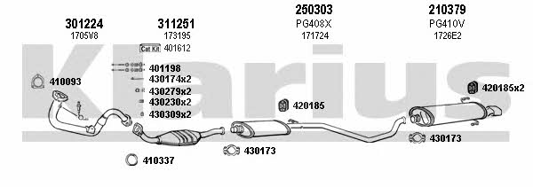  630452E Exhaust system 630452E