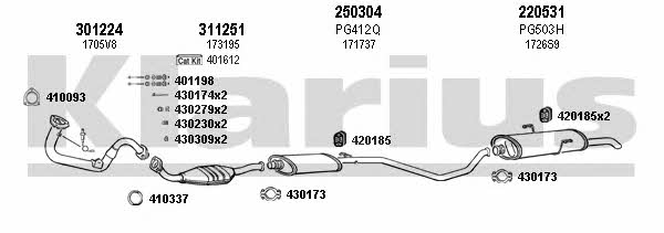  630473E Exhaust system 630473E