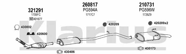 Klarius 630588E Exhaust system 630588E