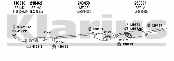  790013E Exhaust system 790013E